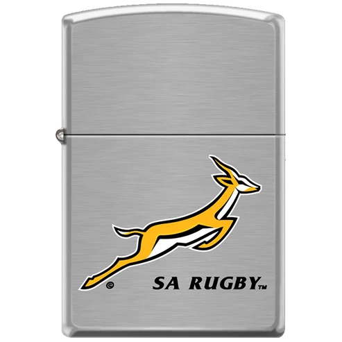 Zippo SA Rugby - Brushed Chrome